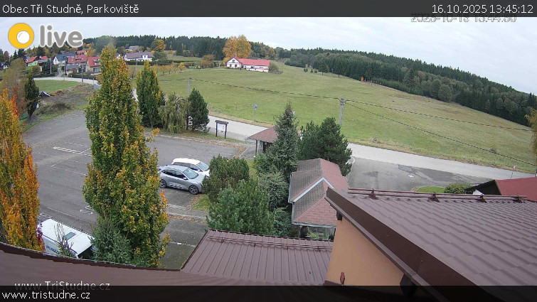 Obec Tři Studně - Parkoviště - 16.10.2025 v 13:45 Obec Tři Studně - Parkoviště - 16.10.2025 v 13:45