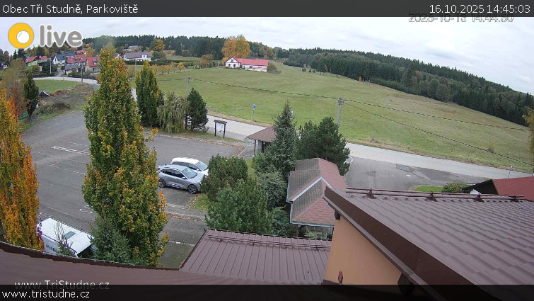 Obec Tři Studně - Parkoviště - 16.10.2025 v 14:45 Obec Tři Studně - Parkoviště - 16.10.2025 v 14:45