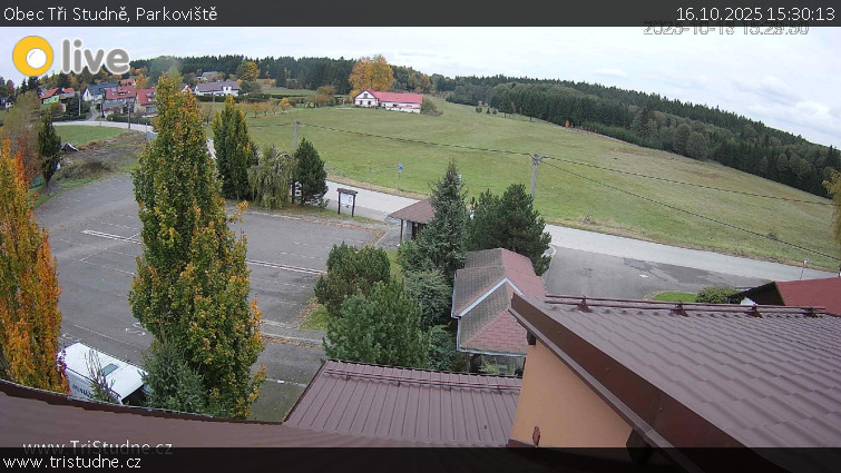 Obec Tři Studně - Parkoviště - 16.10.2025 v 15:30 Obec Tři Studně - Parkoviště - 16.10.2025 v 15:30