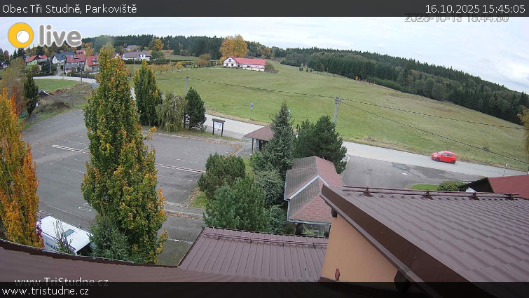 Obec Tři Studně - Parkoviště - 16.10.2025 v 15:45 Obec Tři Studně - Parkoviště - 16.10.2025 v 15:45