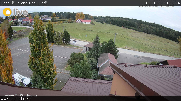 Obec Tři Studně - Parkoviště - 16.10.2025 v 16:15 Obec Tři Studně - Parkoviště - 16.10.2025 v 16:15