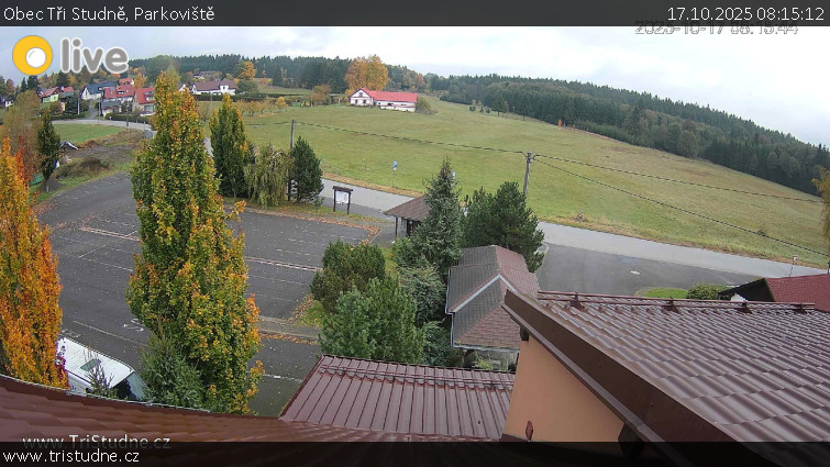 Obec Tři Studně - Parkoviště - 17.10.2025 v 08:15 Obec Tři Studně - Parkoviště - 17.10.2025 v 08:15