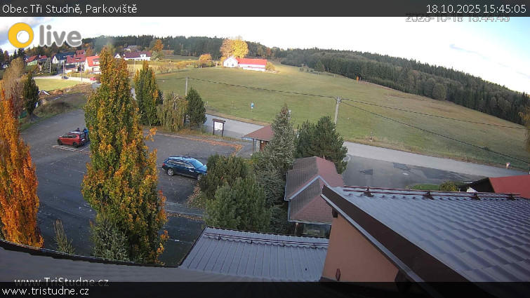 Obec Tři Studně - Parkoviště - 18.10.2025 v 15:45 Obec Tři Studně - Parkoviště - 18.10.2025 v 15:45