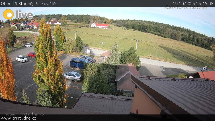 Obec Tři Studně - Parkoviště - 19.10.2025 v 15:45 Obec Tři Studně - Parkoviště - 19.10.2025 v 15:45
