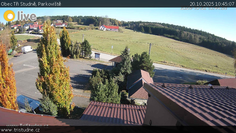 Obec Tři Studně - Parkoviště - 20.10.2025 v 10:45 Obec Tři Studně - Parkoviště - 20.10.2025 v 10:45