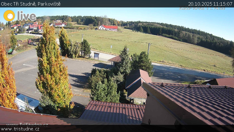 Obec Tři Studně - Parkoviště - 20.10.2025 v 11:15 Obec Tři Studně - Parkoviště - 20.10.2025 v 11:15