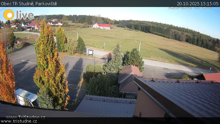 Obec Tři Studně - Parkoviště - 20.10.2025 v 15:15 Obec Tři Studně - Parkoviště - 20.10.2025 v 15:15