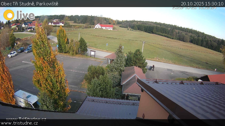 Obec Tři Studně - Parkoviště - 20.10.2025 v 15:30 Obec Tři Studně - Parkoviště - 20.10.2025 v 15:30