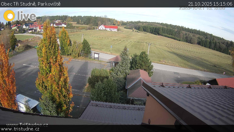 Obec Tři Studně - Parkoviště - 21.10.2025 v 15:15 Obec Tři Studně - Parkoviště - 21.10.2025 v 15:15