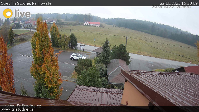 Obec Tři Studně - Parkoviště - 22.10.2025 v 15:30 Obec Tři Studně - Parkoviště - 22.10.2025 v 15:30