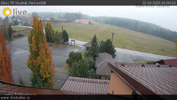 Obec Tři Studně - Parkoviště - 22.10.2025 v 16:00 Obec Tři Studně - Parkoviště - 22.10.2025 v 16:00