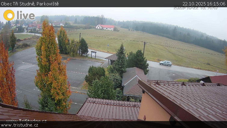 Obec Tři Studně - Parkoviště - 22.10.2025 v 16:15 Obec Tři Studně - Parkoviště - 22.10.2025 v 16:15