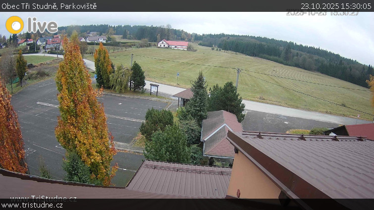 Obec Tři Studně - Parkoviště - 23.10.2025 v 15:30 Obec Tři Studně - Parkoviště - 23.10.2025 v 15:30
