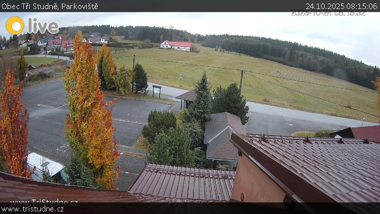 Obec Tři Studně - Parkoviště - 24.10.2025 v 08:15 Obec Tři Studně - Parkoviště - 24.10.2025 v 08:15