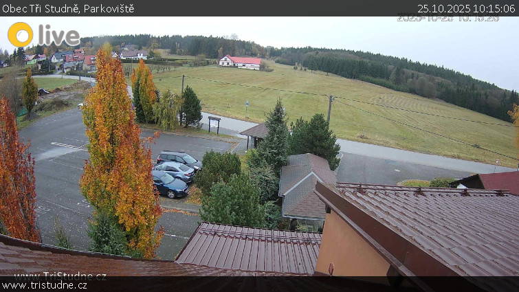 Obec Tři Studně - Parkoviště - 25.10.2025 v 10:15 Obec Tři Studně - Parkoviště - 25.10.2025 v 10:15