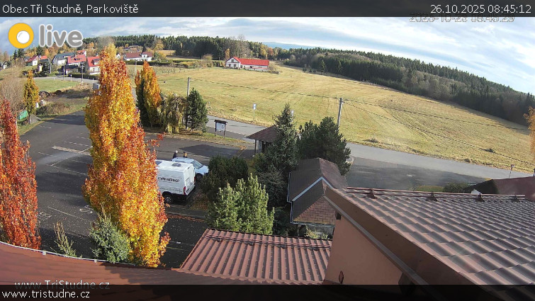 Obec Tři Studně - Parkoviště - 26.10.2025 v 08:45 Obec Tři Studně - Parkoviště - 26.10.2025 v 08:45
