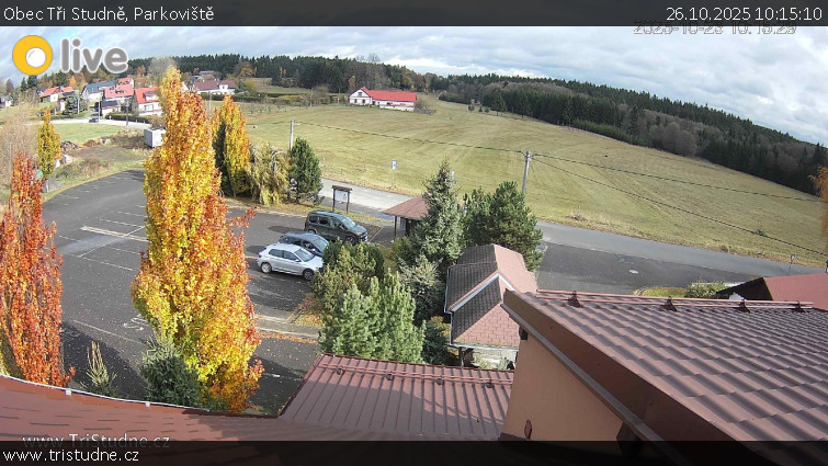 Obec Tři Studně - Parkoviště - 26.10.2025 v 10:15 Obec Tři Studně - Parkoviště - 26.10.2025 v 10:15