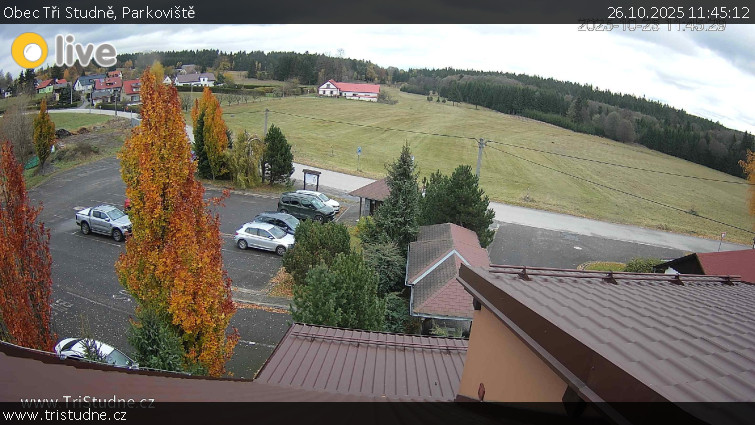 Obec Tři Studně - Parkoviště - 26.10.2025 v 11:45 Obec Tři Studně - Parkoviště - 26.10.2025 v 11:45