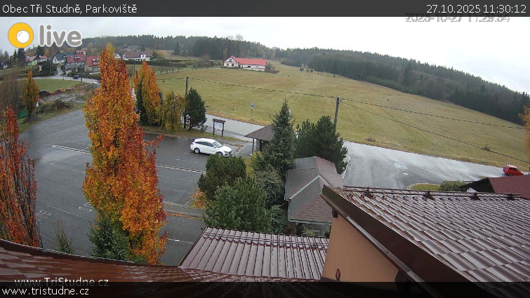 Obec Tři Studně - Parkoviště - 27.10.2025 v 11:30 Obec Tři Studně - Parkoviště - 27.10.2025 v 11:30