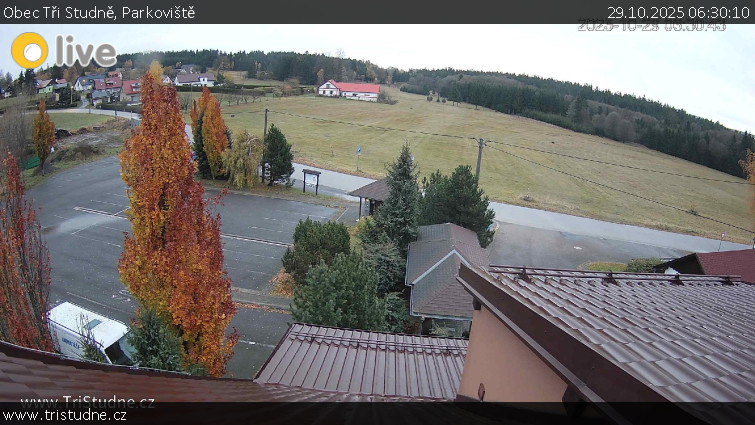 Obec Tři Studně - Parkoviště - 29.10.2025 v 06:30 Obec Tři Studně - Parkoviště - 29.10.2025 v 06:30