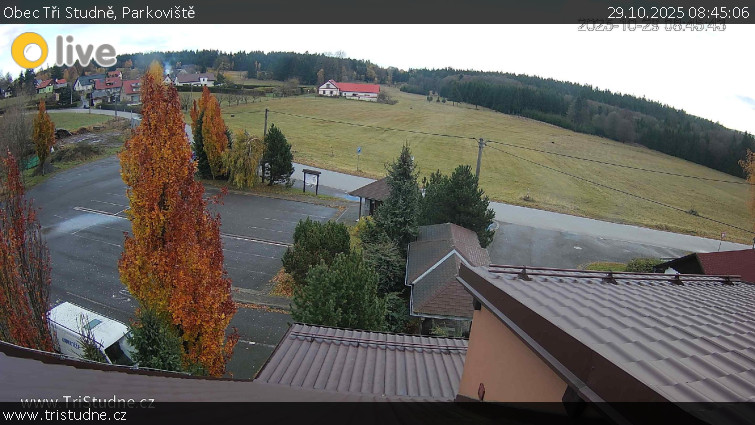 Obec Tři Studně - Parkoviště - 29.10.2025 v 08:45 Obec Tři Studně - Parkoviště - 29.10.2025 v 08:45