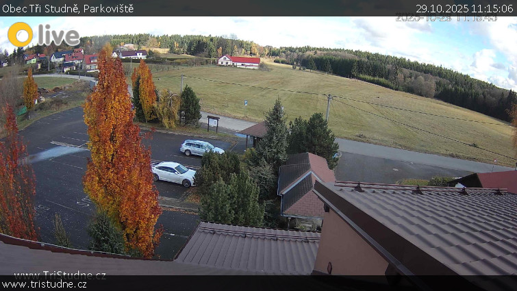 Obec Tři Studně - Parkoviště - 29.10.2025 v 11:15 Obec Tři Studně - Parkoviště - 29.10.2025 v 11:15