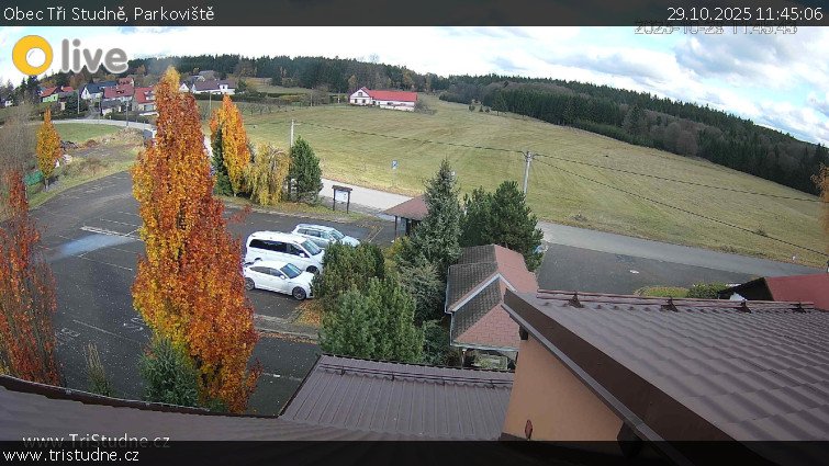 Obec Tři Studně - Parkoviště - 29.10.2025 v 11:45 Obec Tři Studně - Parkoviště - 29.10.2025 v 11:45