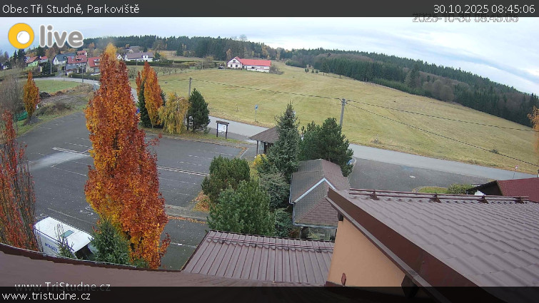 Obec Tři Studně - Parkoviště - 30.10.2025 v 08:45 Obec Tři Studně - Parkoviště - 30.10.2025 v 08:45