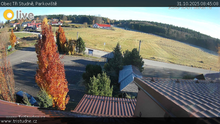 Obec Tři Studně - Parkoviště - 31.10.2025 v 08:45 Obec Tři Studně - Parkoviště - 31.10.2025 v 08:45