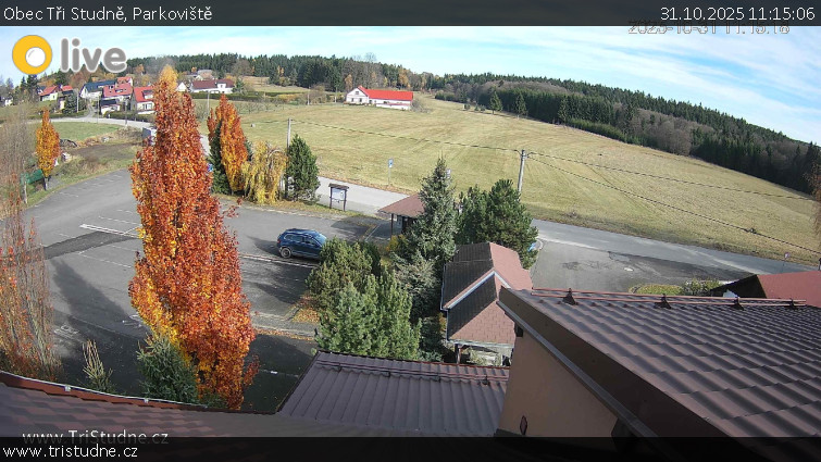 Obec Tři Studně - Parkoviště - 31.10.2025 v 11:15 Obec Tři Studně - Parkoviště - 31.10.2025 v 11:15
