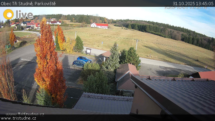 Obec Tři Studně - Parkoviště - 31.10.2025 v 13:45 Obec Tři Studně - Parkoviště - 31.10.2025 v 13:45