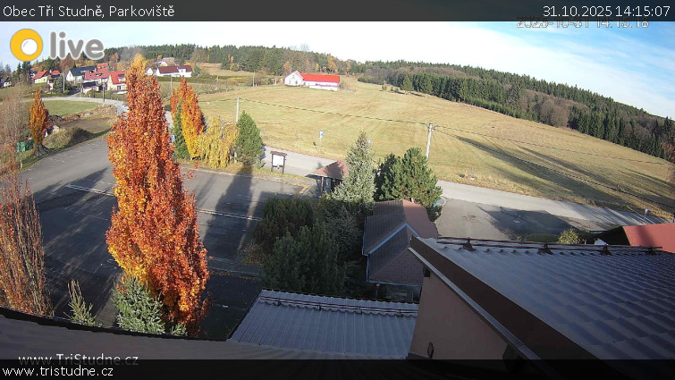Obec Tři Studně - Parkoviště - 31.10.2025 v 14:15 Obec Tři Studně - Parkoviště - 31.10.2025 v 14:15