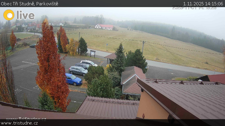 Obec Tři Studně - Parkoviště - 1.11.2025 v 14:15 Obec Tři Studně - Parkoviště - 1.11.2025 v 14:15