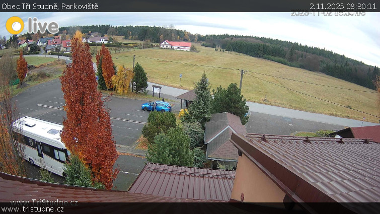 Obec Tři Studně - Parkoviště - 2.11.2025 v 08:30 Obec Tři Studně - Parkoviště - 2.11.2025 v 08:30