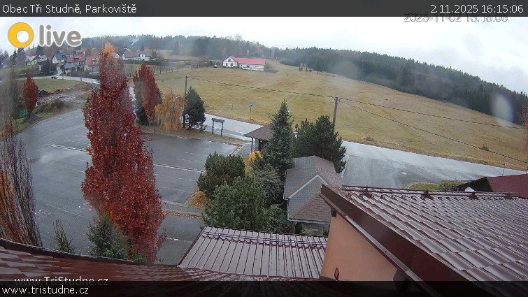 Obec Tři Studně - Parkoviště - 2.11.2025 v 16:15 Obec Tři Studně - Parkoviště - 2.11.2025 v 16:15