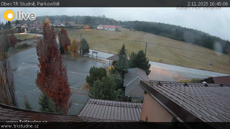 Obec Tři Studně - Parkoviště - 2.11.2025 v 16:45 Obec Tři Studně - Parkoviště - 2.11.2025 v 16:45