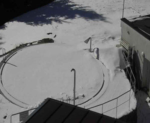 Ski areál SEVERKA v Dolní Lomné - Pohled na bazén - 1.3.2023 v 12:00