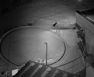 Ski areál SEVERKA v Dolní Lomné - Pohled na bazén - 2.3.2023 v 00:00