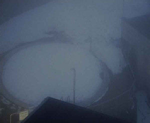 Ski areál SEVERKA v Dolní Lomné - Pohled na bazén - 3.3.2023 v 18:00