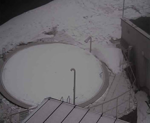 Ski areál SEVERKA v Dolní Lomné - Pohled na bazén - 5.3.2023 v 06:00