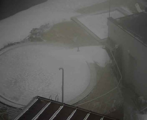 Ski areál SEVERKA v Dolní Lomné - Pohled na bazén - 16.3.2023 v 06:01