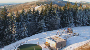 Ski areál SEVERKA v Dolní Lomné - Pohled na bazén - 19.11.2025 v 08:00 Ski areál SEVERKA v Dolní Lomné - Pohled na bazén - 19.11.2025 v 08:00