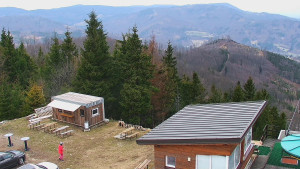 Ski areál SEVERKA v Dolní Lomné - Pohled na bazén - 22.3.2026 v 14:00 Ski areál SEVERKA v Dolní Lomné - Pohled na bazén - 22.3.2026 v 14:00