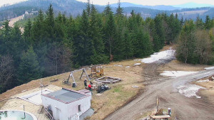 Ski areál SEVERKA v Dolní Lomné - Pohled na bazén - 22.3.2026 v 15:00 Ski areál SEVERKA v Dolní Lomné - Pohled na bazén - 22.3.2026 v 15:00