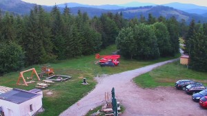 Skigebiet SEVERKA in Dolní Lomná - Blick auf den Pool - 11.7.2026 v 05:00 Skigebiet SEVERKA in Dolní Lomná - Blick auf den Pool - 11.7.2026 v 05:00