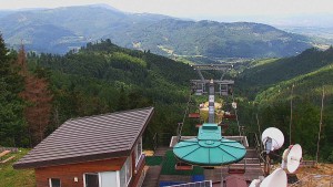 Skigebiet SEVERKA in Dolní Lomná - Blick auf den Pool - 11.7.2026 v 13:30 Skigebiet SEVERKA in Dolní Lomná - Blick auf den Pool - 11.7.2026 v 13:30