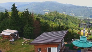 Skigebiet SEVERKA in Dolní Lomná - Blick auf den Pool - 11.7.2026 v 14:00 Skigebiet SEVERKA in Dolní Lomná - Blick auf den Pool - 11.7.2026 v 14:00