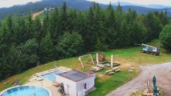 Blick auf den Pool
