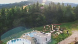 Pohled na bazén