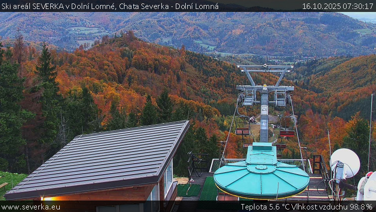 Ski areál SEVERKA v Dolní Lomné - Chata Severka - Dolní Lomná - 16.10.2025 v 07:30 Ski areál SEVERKA v Dolní Lomné - Chata Severka - Dolní Lomná - 16.10.2025 v 07:30